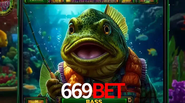 Personagem de peixe pescador do popular jogo de slot com tema de pescaria, uma das emocionantes opções de caça-níqueis para jogar e ganhar no cassino 669BET.